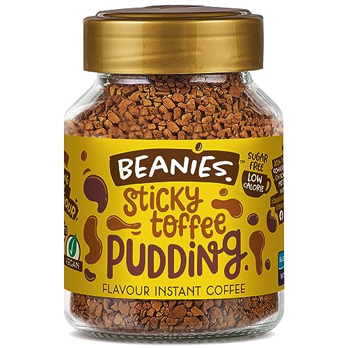 Beanies Flavour Instant Coffee -Sticky Toffee Pudding Instant Flavored Coffee