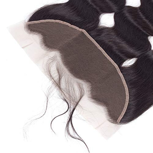 13X4 Transparent Lace Frontal Closure Human Hair Body Wave Lace Front Closure Ear To Ear Free Part Swiss Lace Frontal 100% Unprocessed Brazilian Virgin Human Hair Natural Color 20 Inch - Image 4