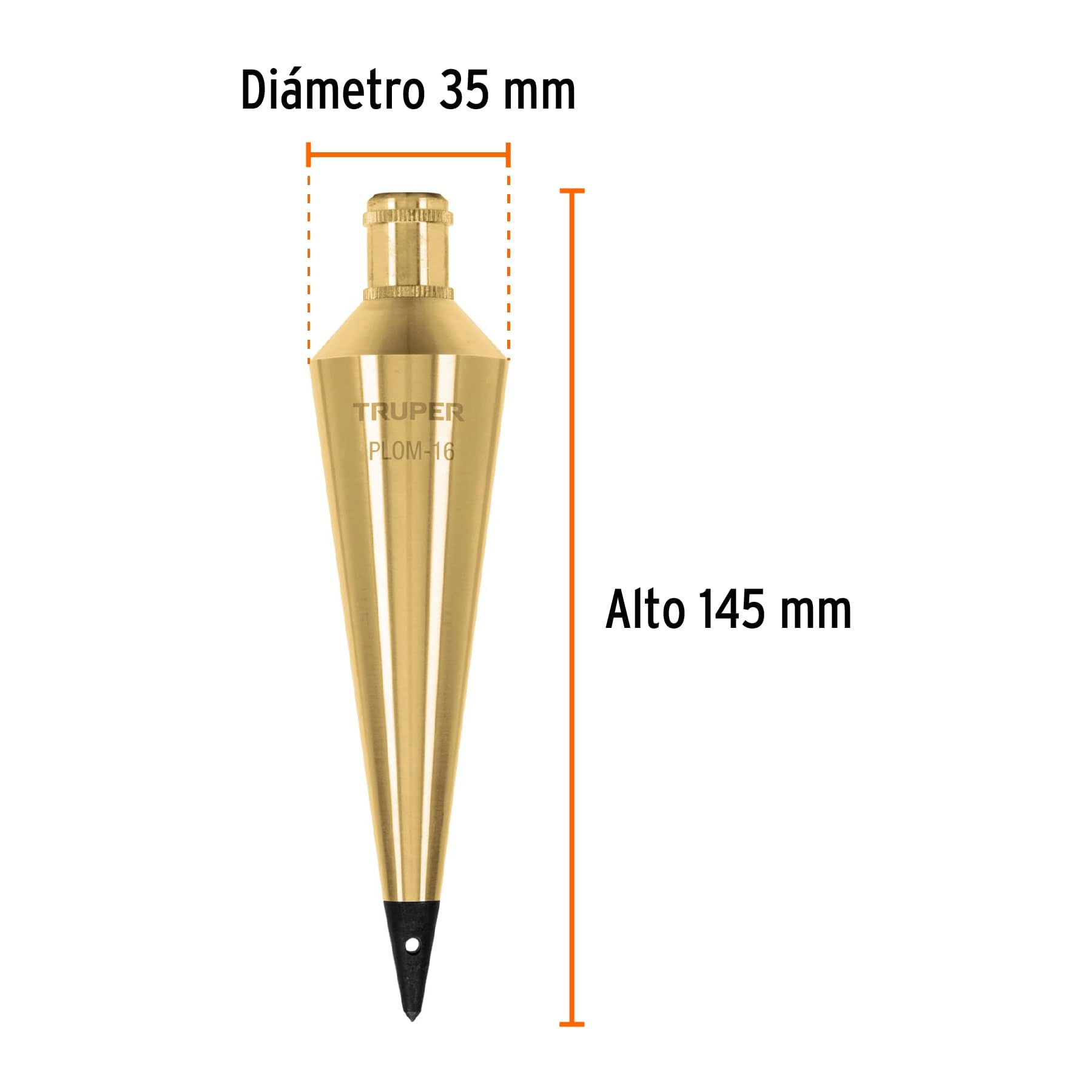 Plomada de latón - 450 g