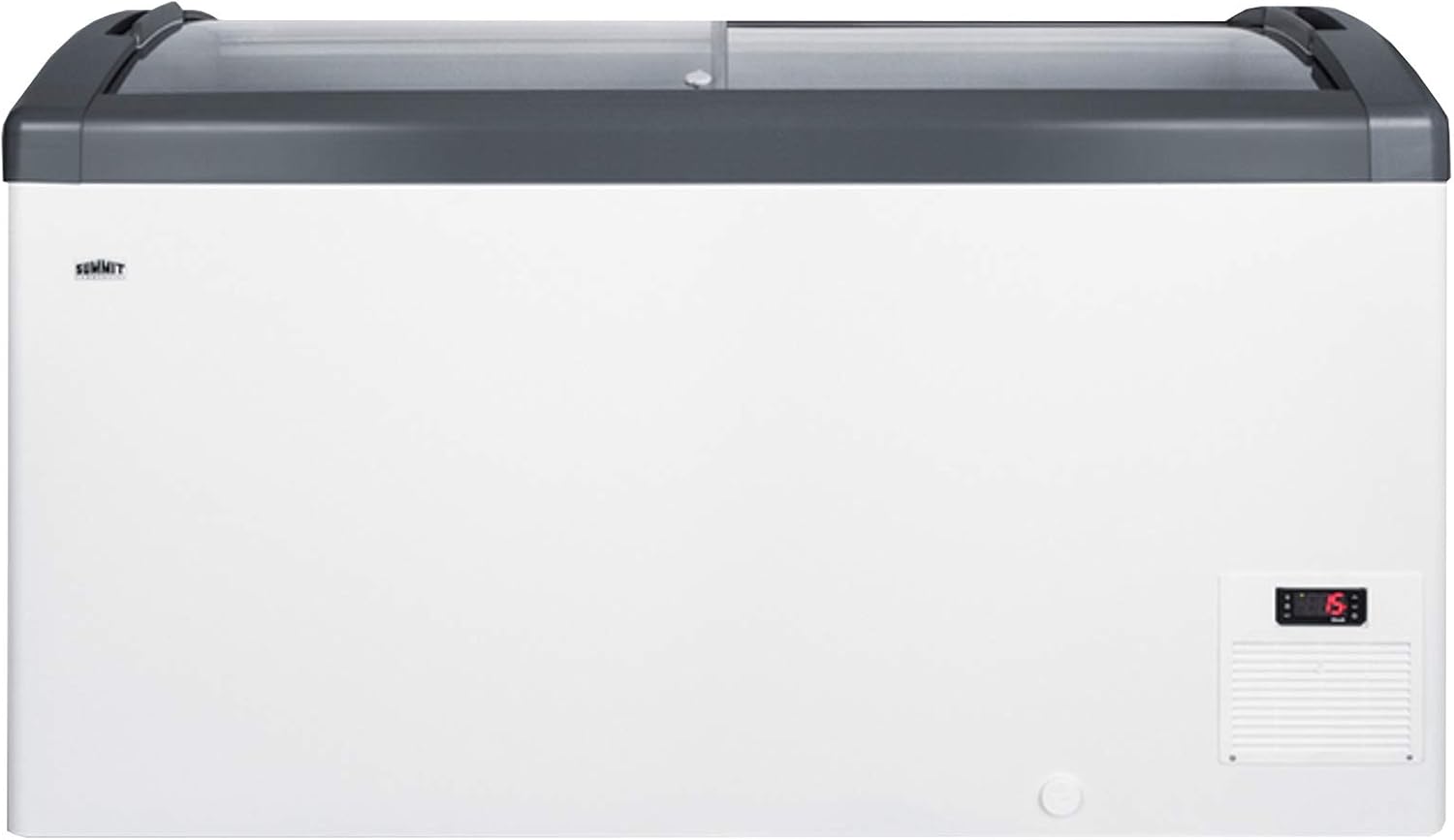 Summit Appliance FOCUS151 Commercial Curved Top Chest Freezer, Angled Top, Digital