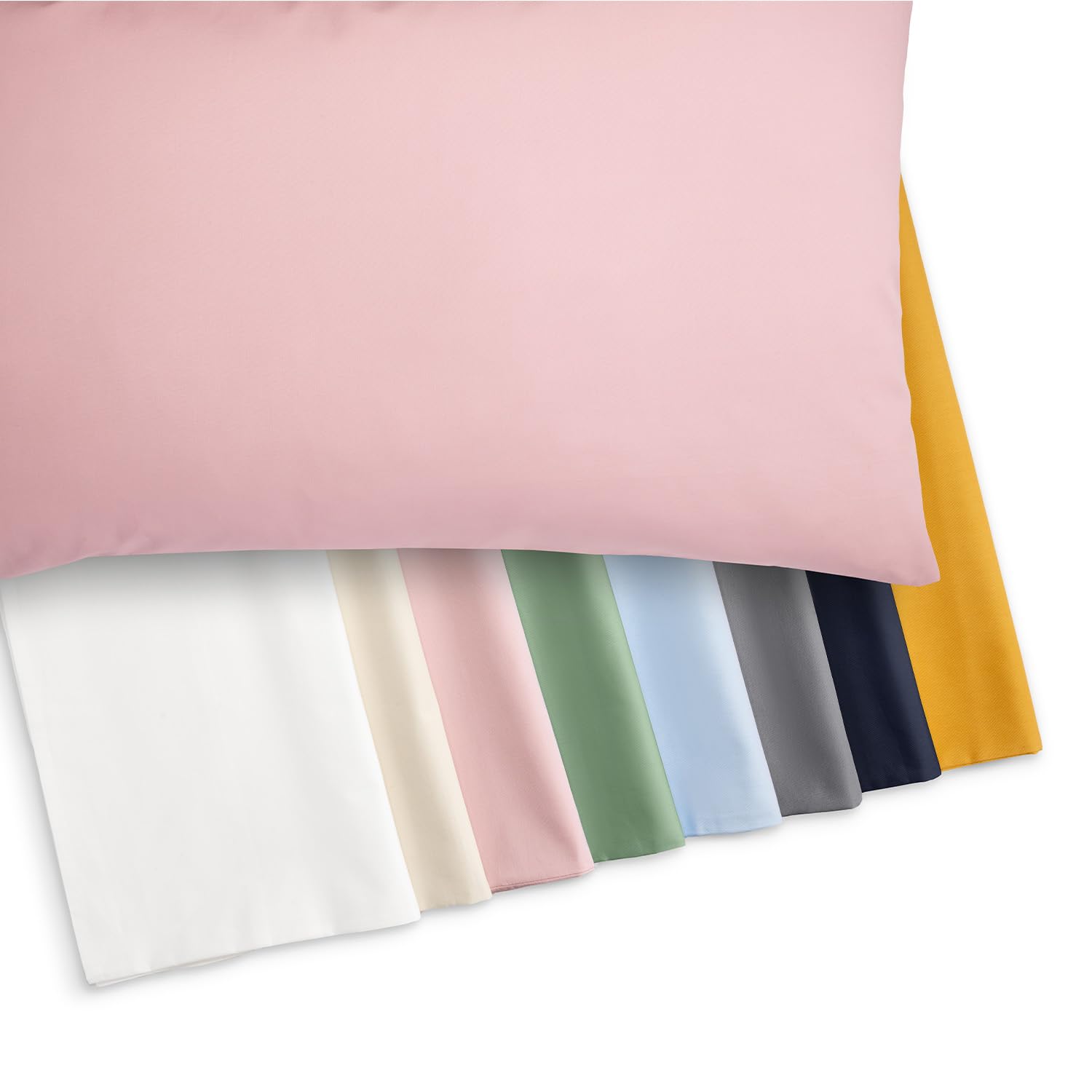 2 Federe Cuscino 50x80 Cm In Cotone Percalle 200 Fili - Certificato Oeko-Tex, Patella 15 Cm - Foto 10