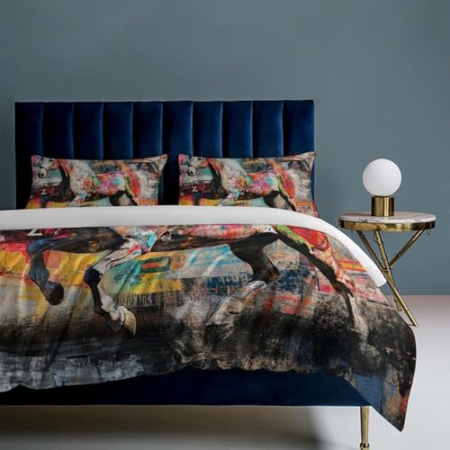 Housse de couette ado zippée anti-glissement avec taies - 8