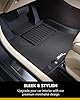 3D MAXpider Second Row Custom Fit All-Weather Floor Mat for Select Lexus RX350/330 Models - Kagu Rubber (Black)