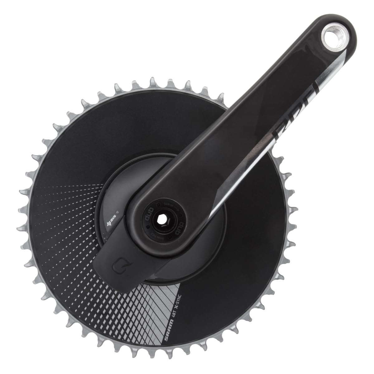SRAM RED 1 AXS Power Meter Crankset - 172.5mm, 12-Speed, 48t, Direct Mount, DUB Spindle Interface, Natural Carbon, D1