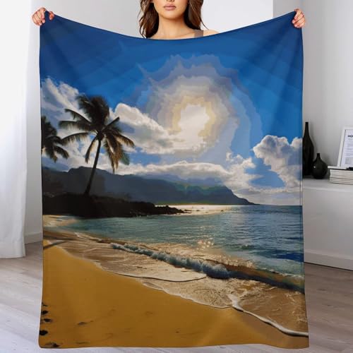 Couverture en molleton douce 127x152 cm pour canapé et lit