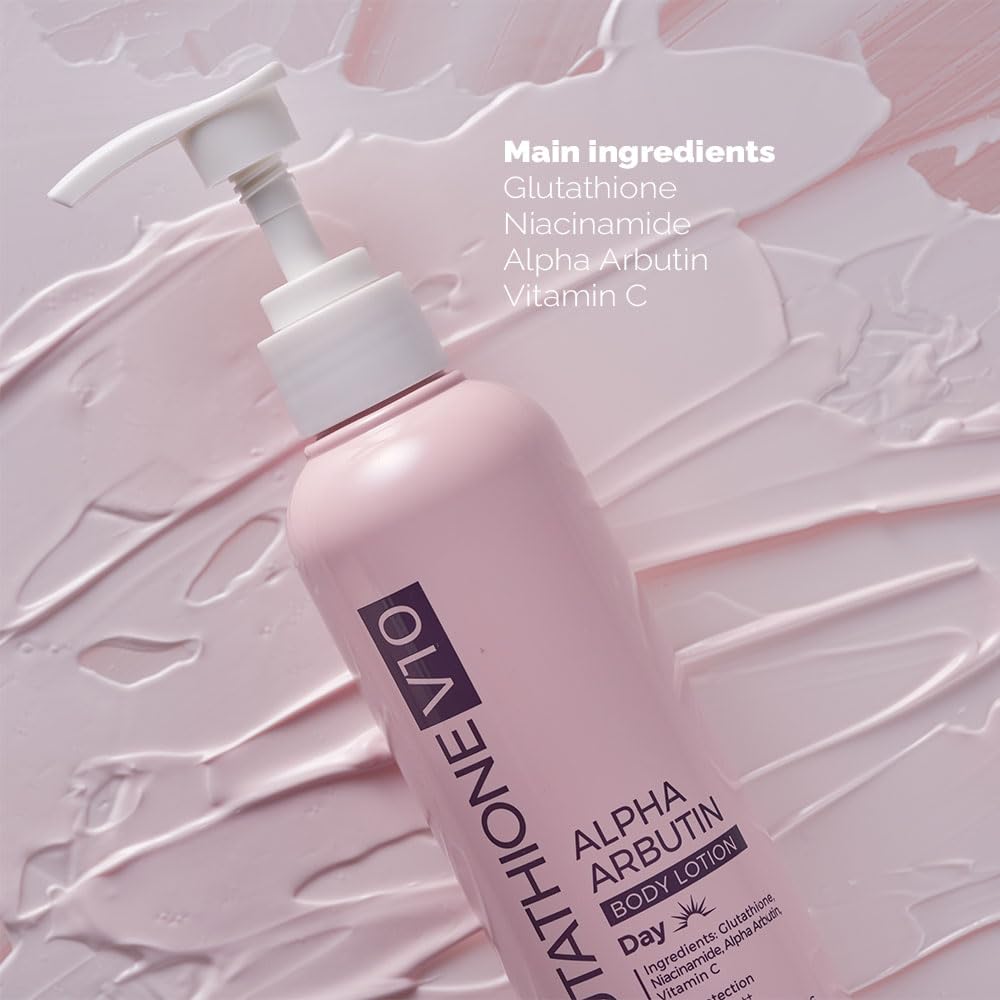 PRETTYSKIN Glutathione V10 Body Lotion – Daily Moisturizing Tone-Up Lotion for Dry Skin – Hydrating Korean Body Lotion with Niacinamide & 10 Vitamins – 8.45 fl.oz (Glutathione V10)