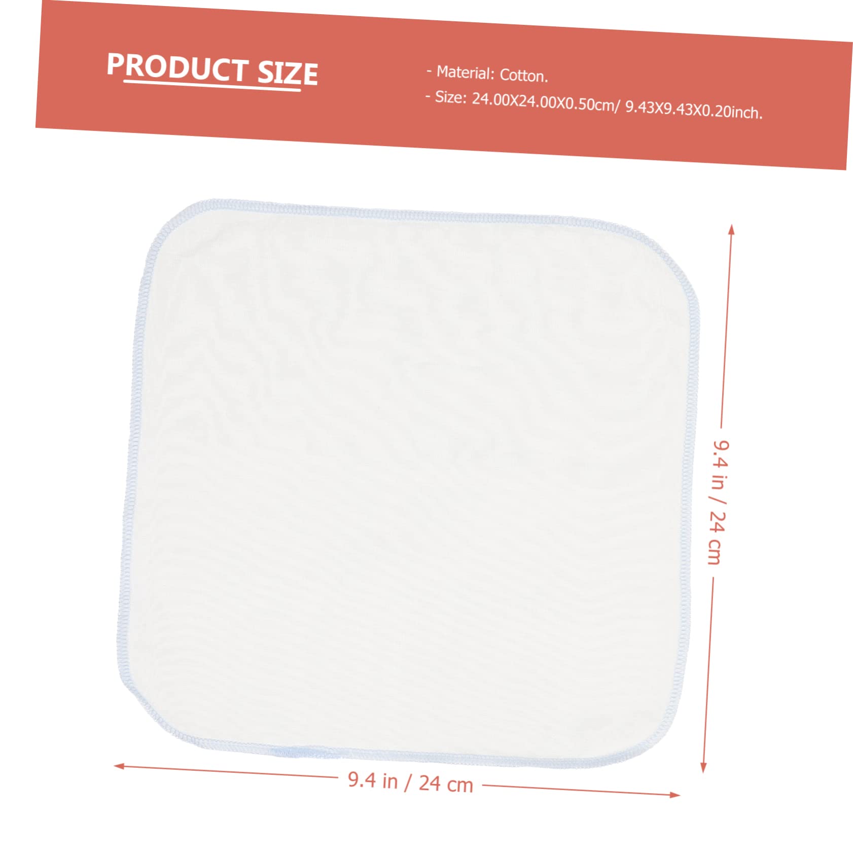 Yardwe 10pcs Pure Cotton Face Towels Soft Absorbent Drool Cloths Multi Functional Washcloths for Bathing Feeding Gentle for Sensitive Skin