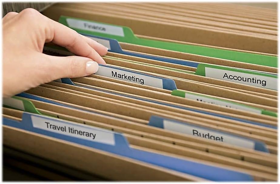 DYMO D1 High-Performance Polyester Removable Label Tape, 0.37" X 23 Ft, Black On White - Image 4