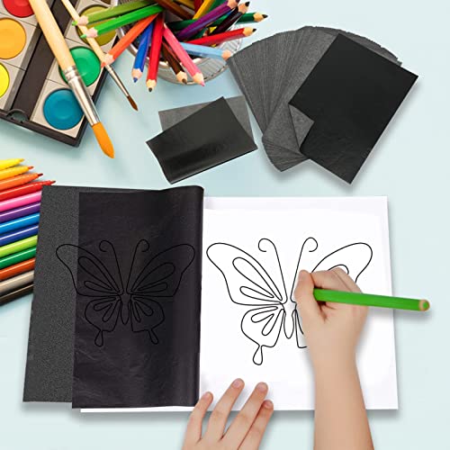 Sxdmhyb 100 Sheets Graphite Copy Paper,Black Carbon Transfer Tracing Paper, For Drawing Sewing Patterns, Tracing And Transferring Drawings On Diy Wood, Paper,Canvas,Arts Crafts Projects(8.27X11.7Inch) #TOP2