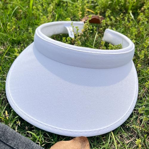 Image of 2 Pack Sun Visor Hats Women Men Clip On Wide Brim Visors Hat Outdoor Sports Golf Beach Travel Tennis Caps