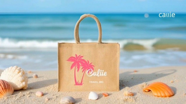 Bolso tote grande personalizado con palma para mujer miniatura 7