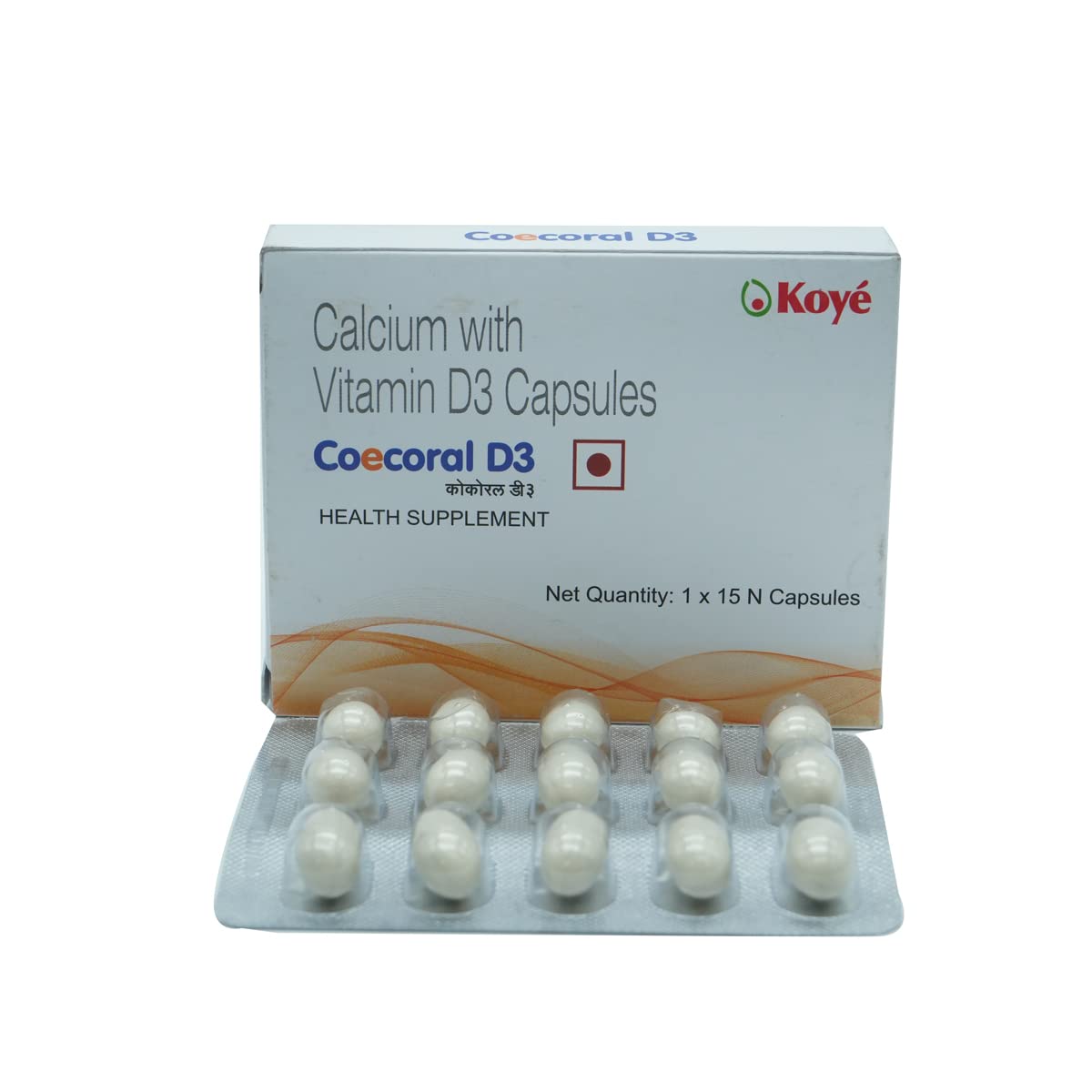 Coecoral D3 - Strip of 15 Capsules
