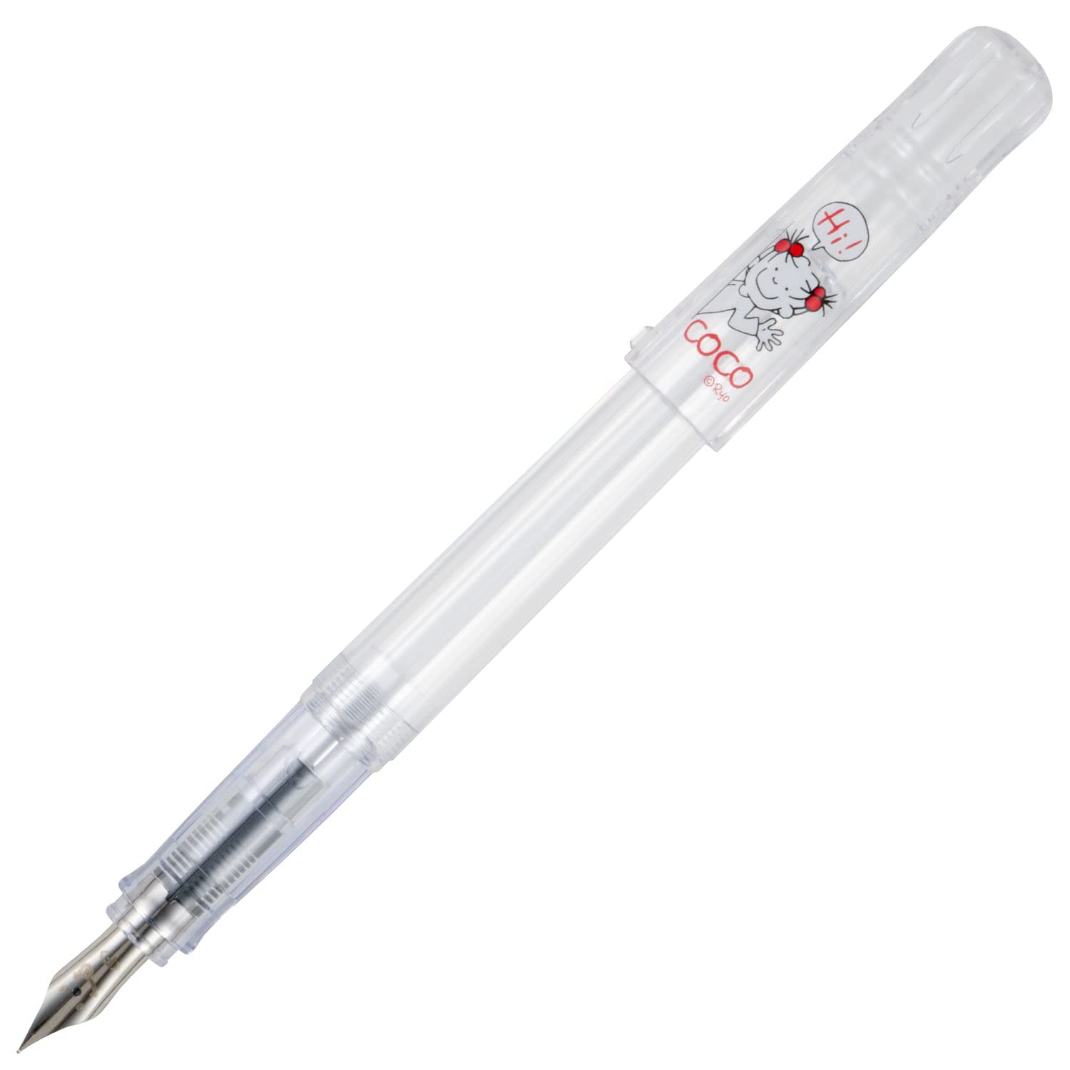 GreetingLife RYZ-957 Kakuno Fountain Pen, Clear : Office Products
