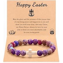 Tarsus Easter Gifts for Women, Cross Bracelet Christian Easter Basket Stuffers for Women Adults