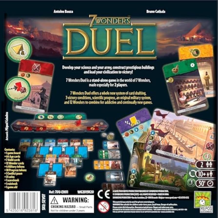 (未使用･未開封品)　世界の七不思議 デュエル (7 Wonders: Duel ボードゲーム df5ndr3 Amazon | ホビージャパン(HobbyJAPAN)ボードゲーム 世界の七