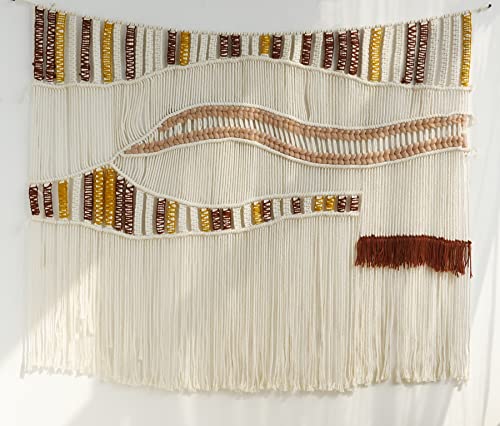 Iower Macrame Wall Hangingwoven Boho Large Macrame Wall Decor Wall Art Home Room Decor 47" W * 39" L #TOP4
