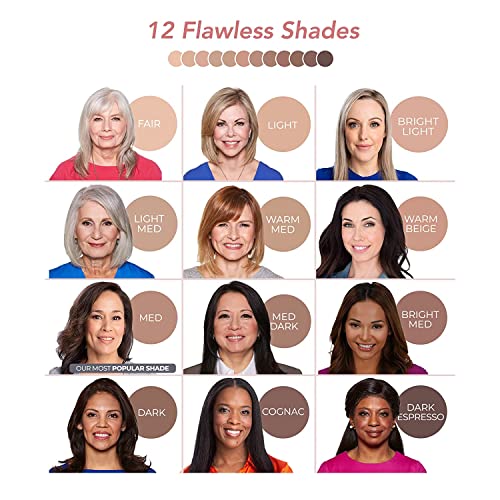 Magicminerals Deluxe Airbrush Foundation By Jerome Alexander – 5Pc Spray Makeup Set With Anti-Aging Ingredients For Smooth Radiant Skin (Warm Medium) #TOP4