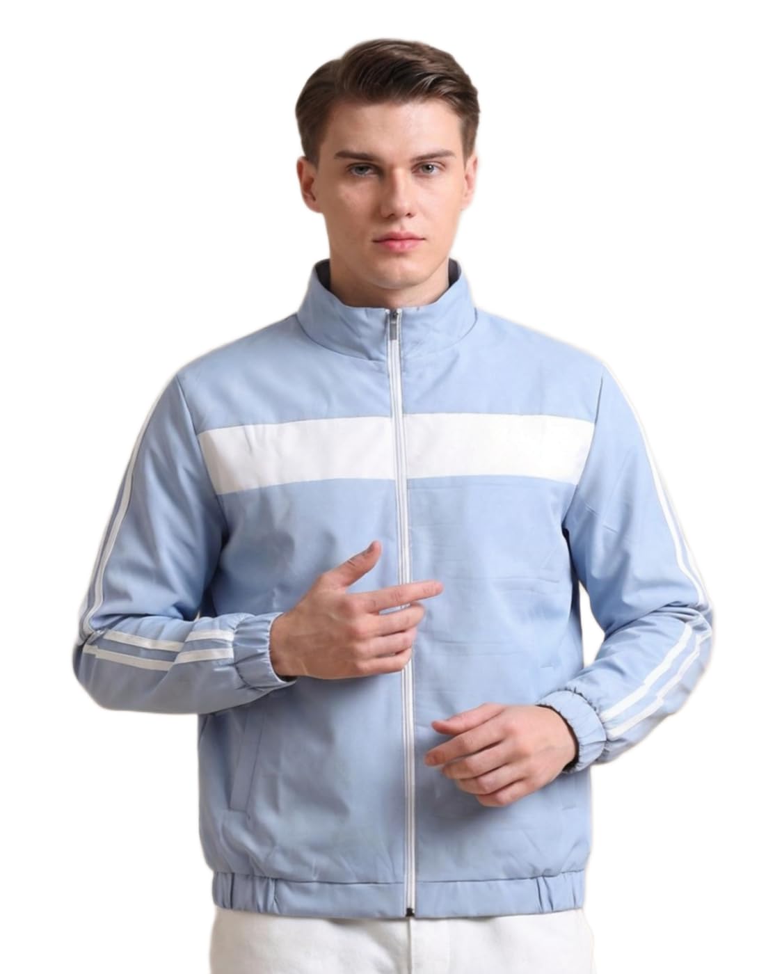 maykr Mens Winter Jacket|Mens Oversized Jacket|Mens Blue Windcheater|1-picture-22