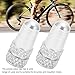 2pcs Valve Aluminum Alloy Bikes Tire Valve Dust Covers for Bikes and Mountain Bikes with Bright Colors (Silver)