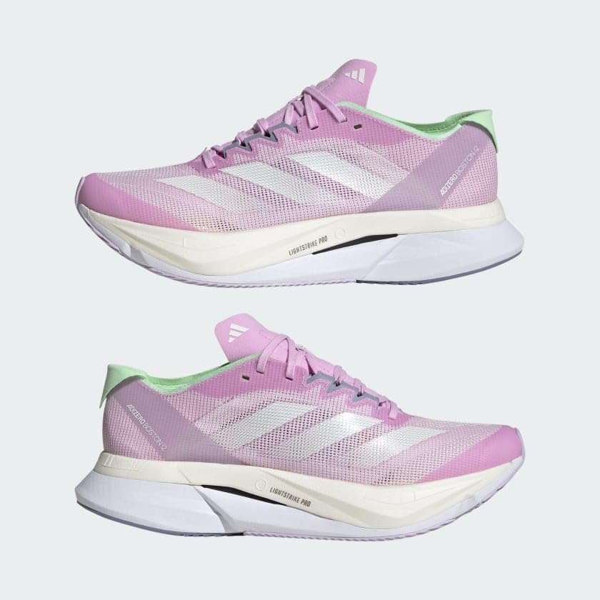 Image of adidas Womens Adizero Boston 12 Running Sneakers Shoes - Blue