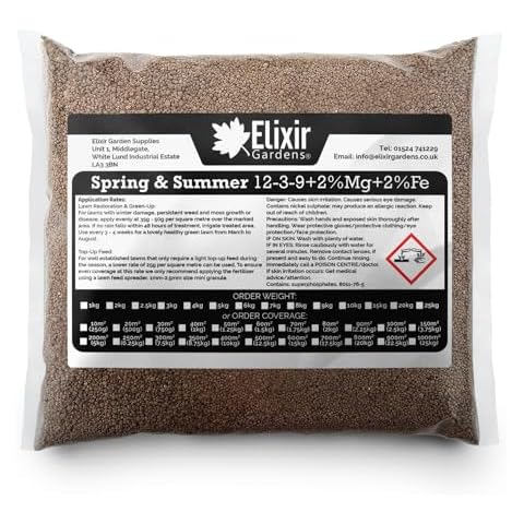 Elixir Gardens Spring & Summer Lawn Fertiliser Cover