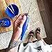 Furls Crochet Hook, Odyssey Nickel Plated Tip for Effortless Glide, Crochet Hooks, Blue Ergonomic Handle (H - 5.0mm)