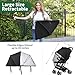 DUOMI 2-in-1 Stroller Sun Shade and Mosquito Net Cover - Universal Breathable Baby Cover With Two-Way Zipper for Extender