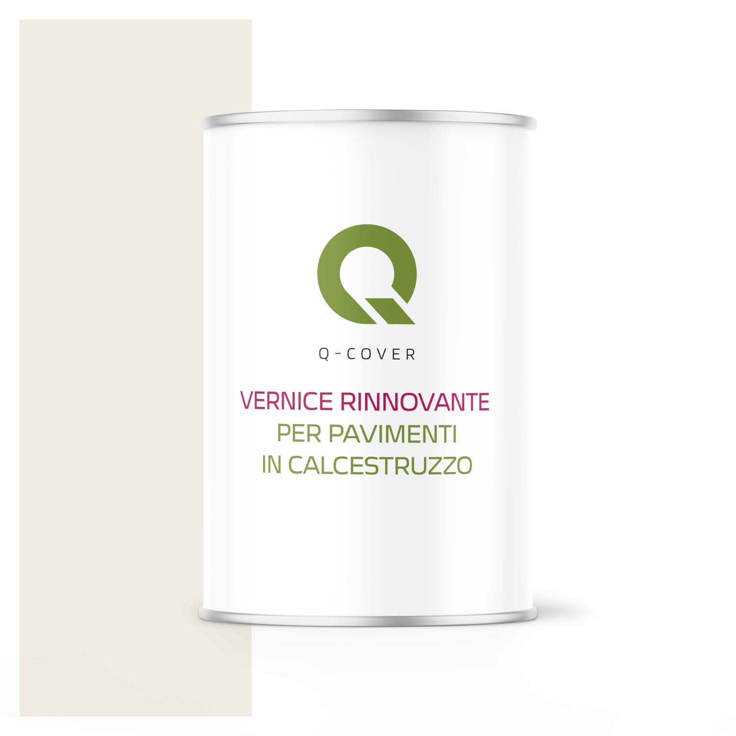 Vernice di rinnovo per pavimenti 1 L Semi-Opaca - Reinweiß RAL 9010 - Vernice per interni per calcestruzzo, garage, cantina, resistente all'abrasione, a base d'acqua