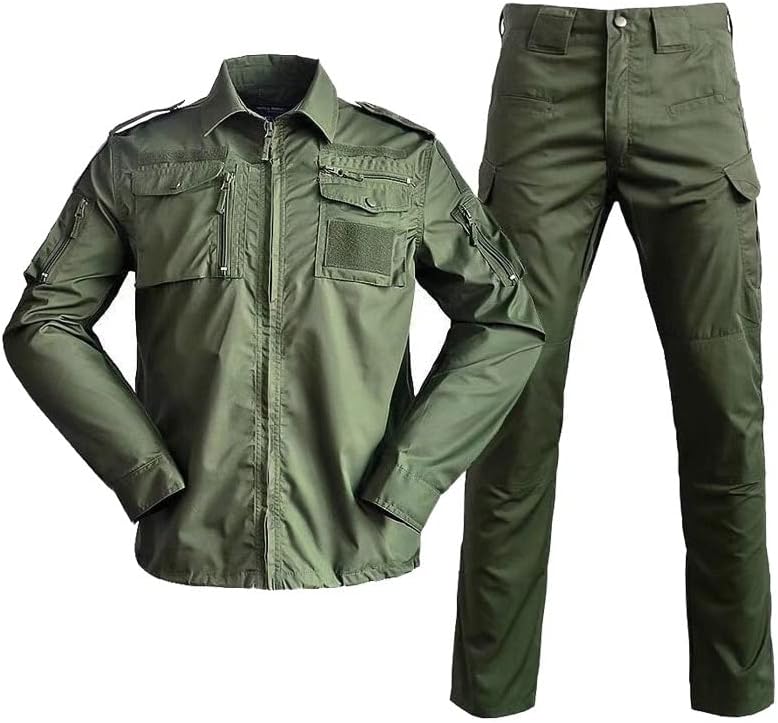 YABOO Tactical Camouflage Uniform BDU Combat Sports Clothing Airsoft Hunting Shooting Battle Dress Shirt Pants Set