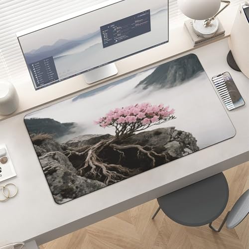 Pad Mouse Grande Flowers on The Cliff Rubber 30x60 cm miniatura 6