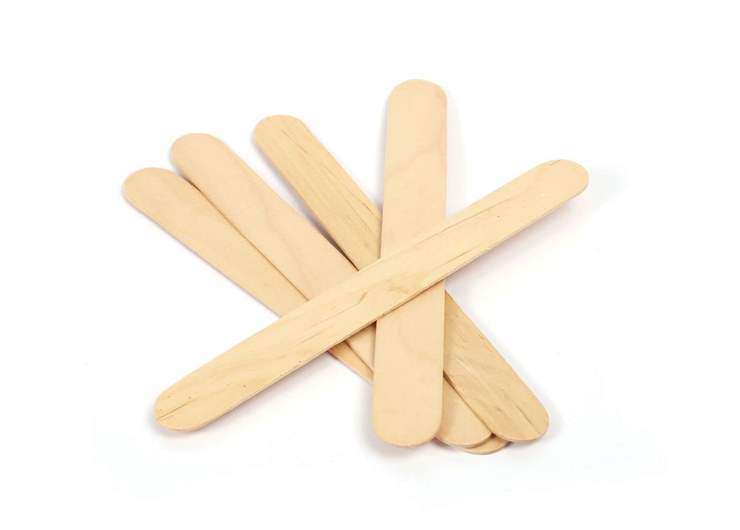 1200 bâtonnets à glace en bois 11 cm grand lot abaisse-langue loisirs