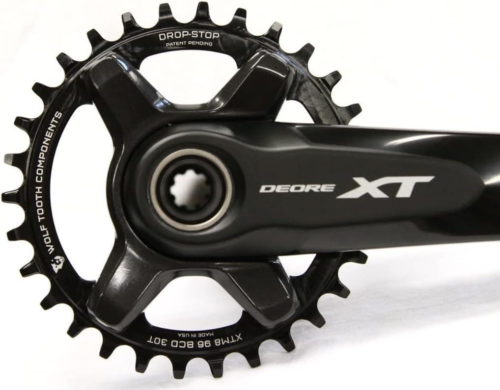 Wolf Tooth 96BCD Drop Stop Chainring for 11-Speed Shimano XT and XTR Cranks (32t, for M8000 XT)