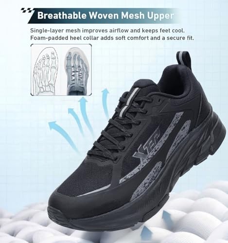 Image of XTEP Energetex Men's Running Shoes | Lightweight Breathable Daily Trainer Sneakers | Cushioned Athletic Sports Shoes
