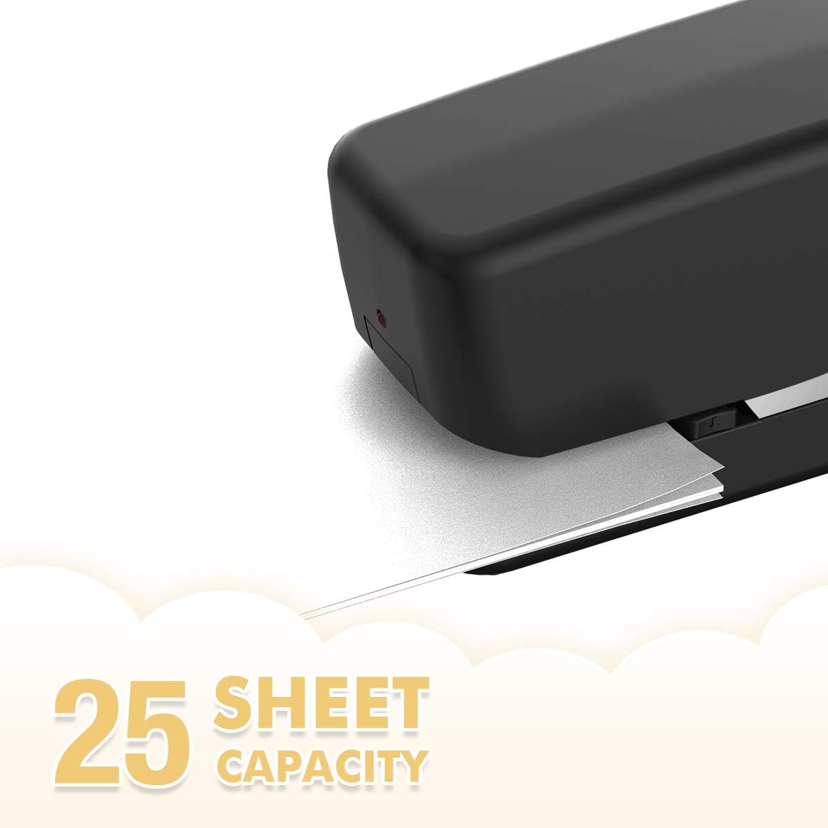 Craftinova Electric Stapler, Including 2000 Staples and 1 adapters,25 Sheet Capacity,Can Store 210 Staples，Battery not Included（Silvery） … : Office Products