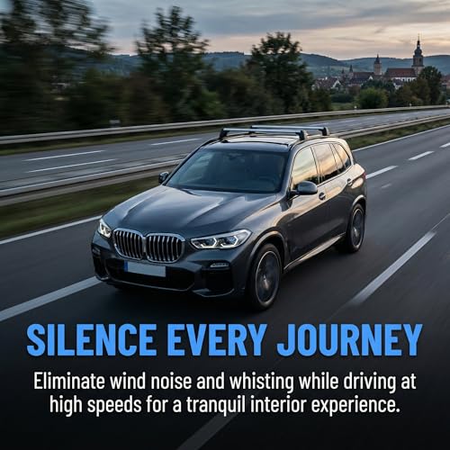 BRRDAQU Dachträger Gummistreifen 300cm Universeller Autodachträger Dichtungsstreifen 2cm Breit Windgeräusche Reduzierend & Staubschutz Langlebiger Gummistreifen Ersatz für Auto Dachreling (Schwarz)