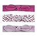 Yoga Sprout Baby 3 Pack Bow Baby Headbands, Lotus, 0-12 Months