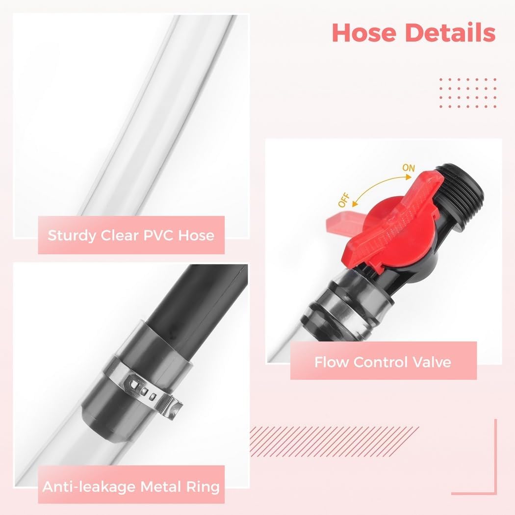 Transparent Pvc Fuel Filler Hose That Has Valve, Four Pcs Racing Fuel Jug Hoses Together With 1 Hose Bender, 0.78 In Auto Fuel Filler Hose To Racing Cars, Motorcycles, Lawn Mowers