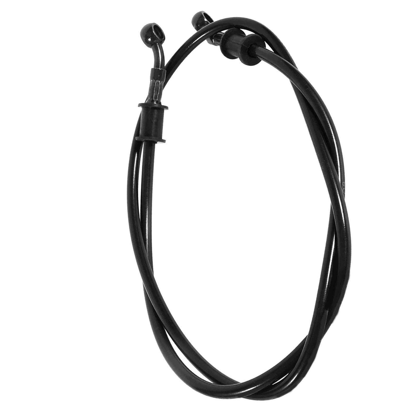 Tubo Flessibile Olio Freno Moto 50-120 cm - Frizione Motociclo in Acciaio Intrecciato per Dirt Bike (Nero 900mm)