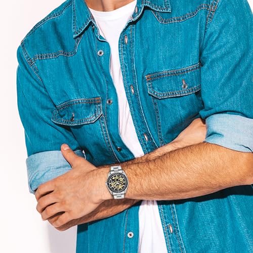 Image of Kenneth Scott Men's Mechanical Casual Watch |43mm - K22312-BBBB