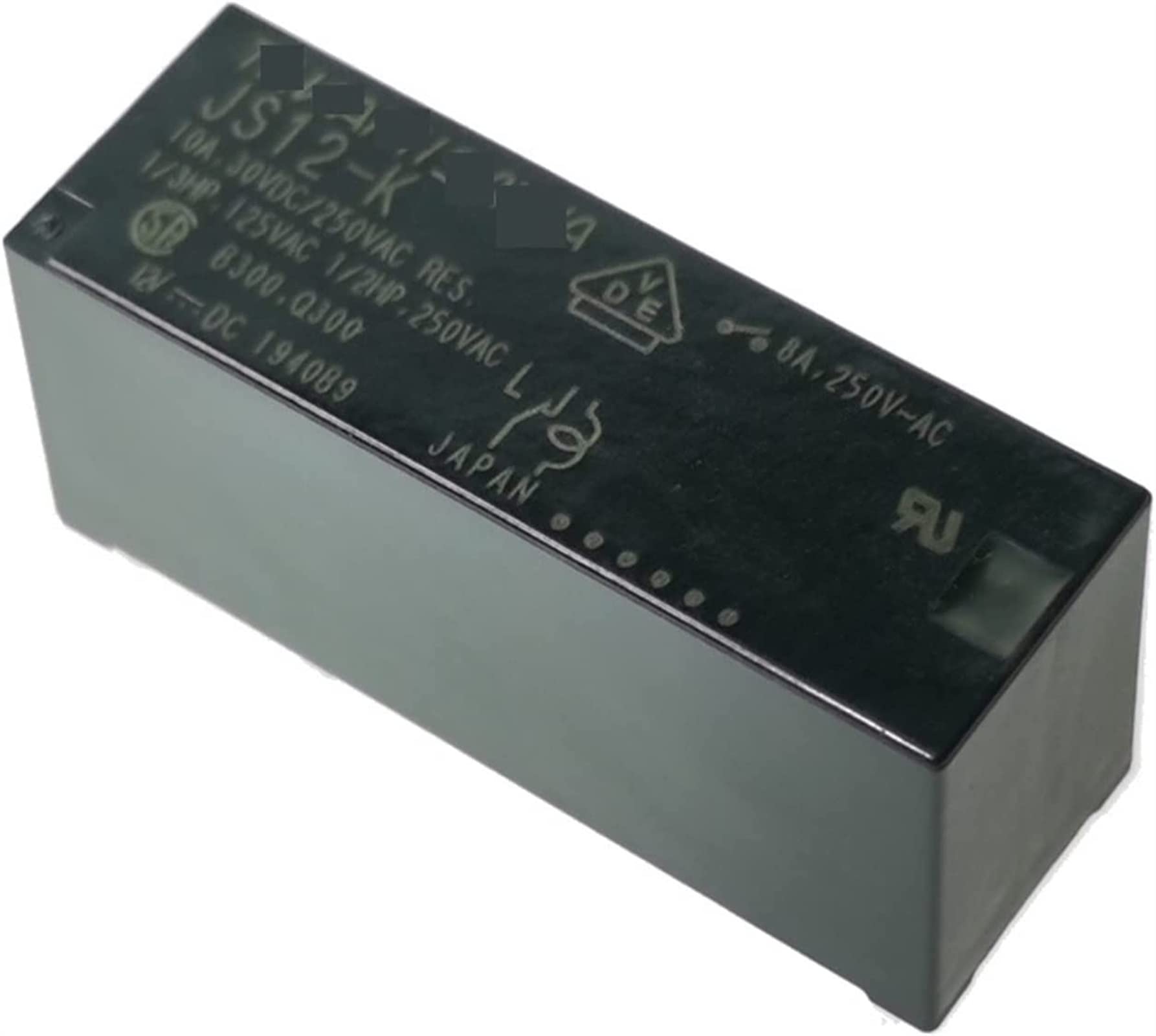 LKPEHTAGN Relay 10PCS JS5-K 5VDC JS12-K 12VDC JS24-K 24VDC DIP-5 8A Power