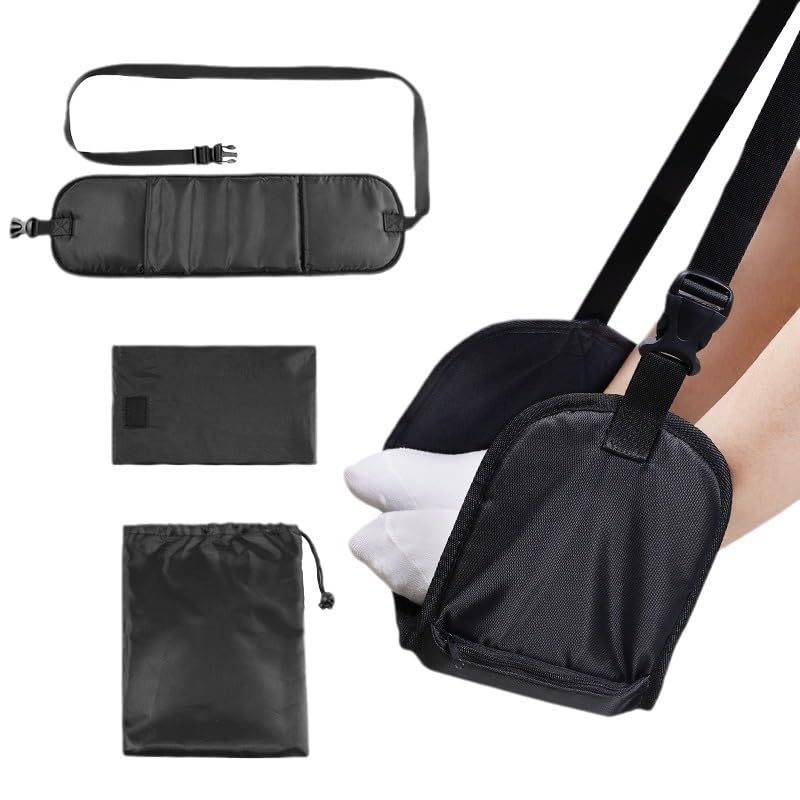 Flight Footrest Long Flight Comfort Foot Rest Portable Airplane Footrest Hammock ...
