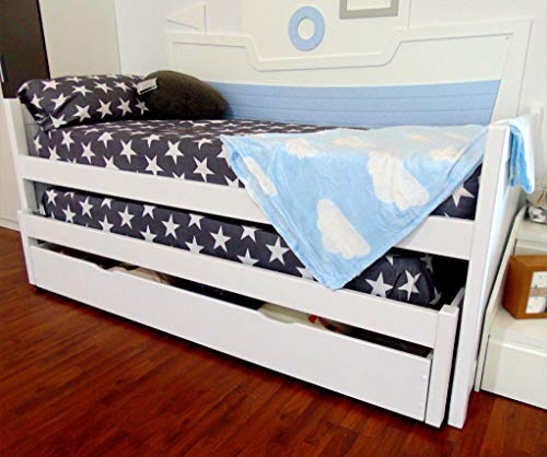 Bambambini Cama compacta Londres (Blanco)