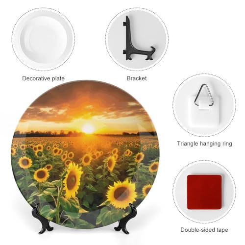 Assiette en céramique tournesol pour sublimer votre décoration de table