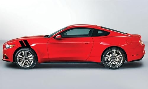 Miniatura 4 de Pegatinas de vinilo con diseño de rayas de 4 pulgadas para Fender Hash Mark Bars Racing (compatible con Ford Mustang, Shelby)