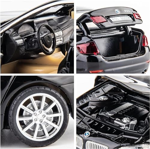 Image of DEOXY Diecast 1:32 BMW 535i Metal Car Toy for Kids with Lights and Music Vehicle, Gifts for Boys and Girls, Olive