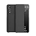 Produktbild KANSi kompatibel mit Huawei P20 Pro Hülle, Smart View Flip Hülle + Panzerglas - Schwarz