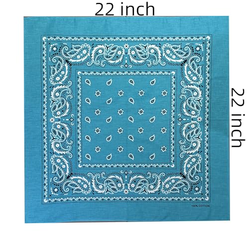 Image of Vamqor 100% Cotton 10 Pack Fine Bandanas