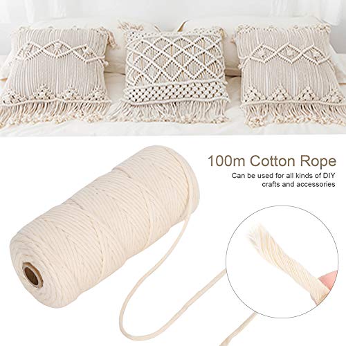 Fydun Weaving Thread Loom Warp Thread 8/4 Warp Yarn Perfect for Weaving: Carpet, Tapestry, Rug, Blanket or Pattern (Cream) - Image 3