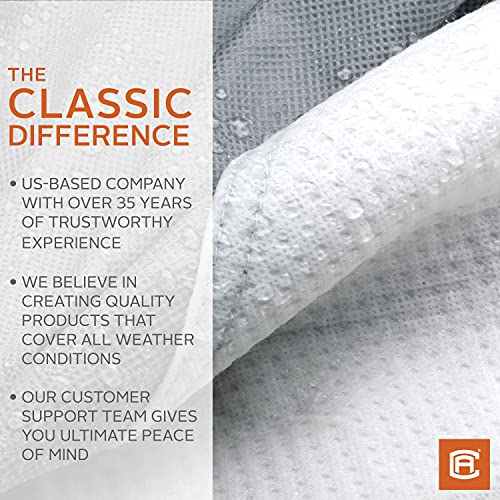 Classic Accessories Over Drive Polypro3 Folding Camping Trailer Cover, Fits 18'-20'L, Camper Rv Cover, Customizable Fit, Water-Resistant, All Season Protection For Motorhome, Grey/Snow White #TOP4