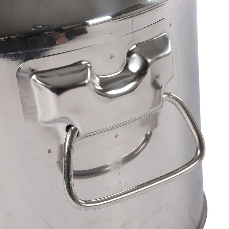 Jarra De Leche De Acero Inoxidable Con Tapa Y Asa, Recipiente Hermético De Acero Inoxidable Para Café, Leche, Aceite Y Alimentos Secos